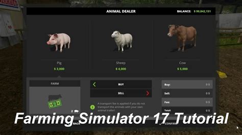 Where To Buy Animals On Farming Simulator 17